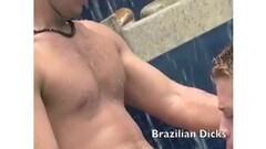 Gay swimmers loves doing anal at the pool Thumb