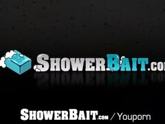 ShowerBait Straight guy David Plaza shower fucks Vincent James Thumb