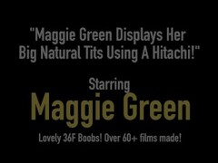 Maggie Green Displays Her Big Natural Tits Using A Hitachi! Thumb