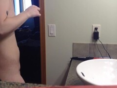 ROOMMATE caught on SPY CAM getting dressed after shower! See profile 4 more Thumb