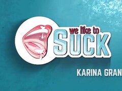 Karina Grand Sucking Cock And Messy Facial Thumb