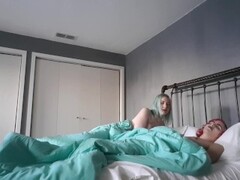 Trans lesbian wake up sex, with Lux Lives Thumb