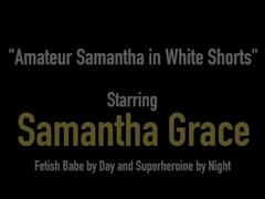 Amateur Bondage Babe Samantha Grace Vibrates Her Vagina To Orgasm! Thumb