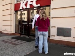 Hungry Jenny Puts A Big Cock Pump After Tasting some KFC Thumb