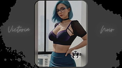 AI: Vibrant blue hair and dark glasses DOMINATRIX - Part 8 - Waifu Models #003 Thumb