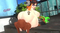 Inkling Meggy gets fucked by a BBC Thumb