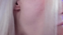 Sweet Eaton Playing With Her Hole and Sucking Dildo Thumb