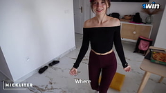 The pizza girl ate my pizza and wanted to run away. I made her suck Thumb