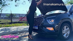 Asi&aacute_tica gostosa e flagrada fazendo sexo na Rua - Big Ass Latina - Lina Nakamura - John coffee Thumb