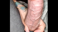 Mr walker strokes his big dick Thumb