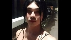 Femboy flashing dick in the streets Thumb