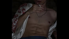 Stepson left alone at home, huge cum shot Thumb