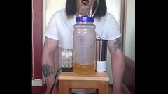 bisexual crossdresser with his portable cow milking machine part 3 Thumb