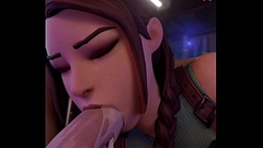 Lara Croft Deepthroat Blowjob Thumb