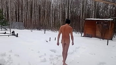 I walk naked in winter and barefoot in the snow Thumb