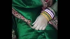 Indian Gay Crossdresser Gaurisissy wearing the Green Saree  xxx and feeling sexy Thumb