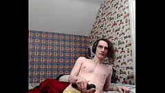 Femboy Faps with buzzer, plug, and rubs bulge in camera Thumb