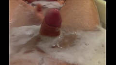 Helping my stepbrother relieve stress in the bathroom! Lots of cum on my hands! Thumb