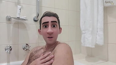 Step Gay Dad - Bath Buddies - Hot house with sexual tension so thick it ends up all over stepdad'_s sexy toes - Manlyfoot Thumb