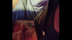 Hot Tattooed Milf Bree Baby In Bunny Mask Sucks Chase Wild'_s Dick and deepthroats for ride Thumb