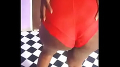 Sweet ebony slaps her own ass Thumb