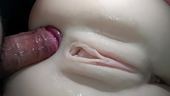 Sexual close-up, penis penetrating snow-white ass Thumb