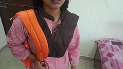 Alpana was fucking with boyfriend on college time and college uniform sex in clear Hindi audio she was sucking dick in mouth and painfull fucking Thumb