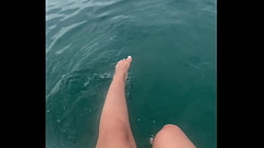The warm sea water caresses my feet Thumb