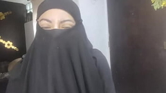 Real Horny Amateur Arab Wife Squirting On Her Niqab Masturbates While Husband Praying HIJAB PORN Thumb
