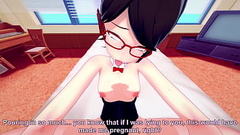 Naruto Shippuden Sarada pleasures the 7th Hokage in Baruto'_s room while he is on a mission. Thumb