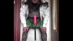 bisexual crossdresser wants to be filmed while getting his anal pussy fucked by a real cock instead of this dildo machine fucking him part 38 Thumb