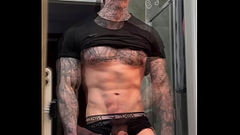 Stroking My Massive Cock and Flexing For You Before Cumming Thumb