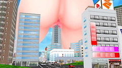 Riding the SkyTree (Giantess/Size Fetish) [MMD] Thumb