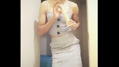 Colegiala flaquita traviesa con dildo Thumb