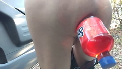 Public soda bottle anal fun Thumb