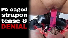 Femdom Cum Tease and Denial Chastity Cage Device Strapon Sex Strap On FLR Miss Raven Training Zero Prince Albert PA Piercing Thumb