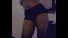 Slutty black bitch with twerking Thumb