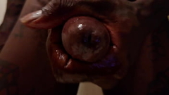 Tall Dark Chocolate Hallelujah Johnson with new Sex Toy Thumb