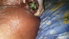 Huge cucumber fucking ass big beautiful gapes Thumb