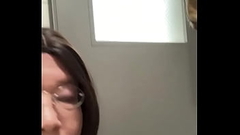 CD blowjob at public toilet before Bukkake Thumb
