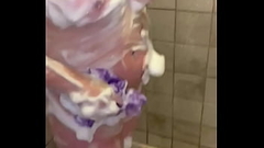 Pierced Wife Taking a Shower, Getting Pissed on, and then Cumming Hard - Part 1 Thumb