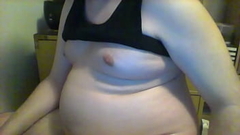 Large Tank Top Still Tightly Dominates 300 Pound Porky Pig Thumb