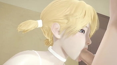 Yaoi Femboy - Cole blowjob and fucked by catboy femboy - Sissy crossdress Japanese Asian Manga Anime Game Porn Gay Thumb