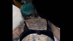 Tated whore Cumming and Moaning Hard On My BBC Doggysyle Thumb