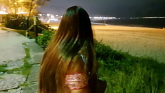 FUI NA PRAIA REUNIR A GALERA PARA FAZER GANGBANG  E APARECEU S&Oacute_ UM  OLHA NO QUE DEU . DOGGING. Completo XV red Thumb