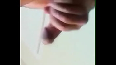 Straight Dude Stroking Thumb