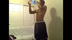 Body worship usa black man solo workout at home Thumb