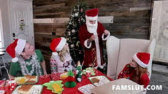 Stepmom and step by Stepson and Daddy on Christmas Party Thumb