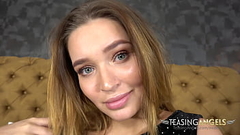 You'_ll want to ride Mia Ferrari after watching her tease with her smooth pussy Thumb