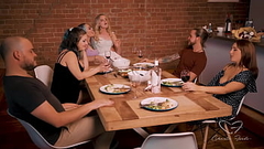TEASER: Charlie invites her friends for dinner which ends up in a crazy group sex! Thumb